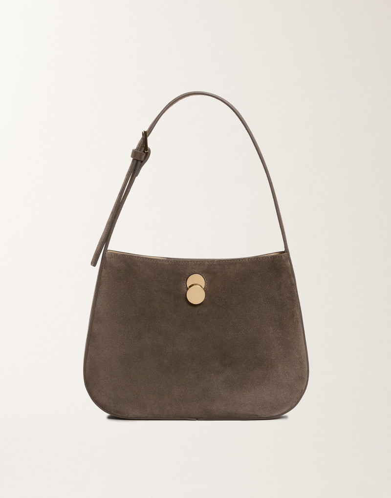 Small Eclissi hobo bag in suede 1