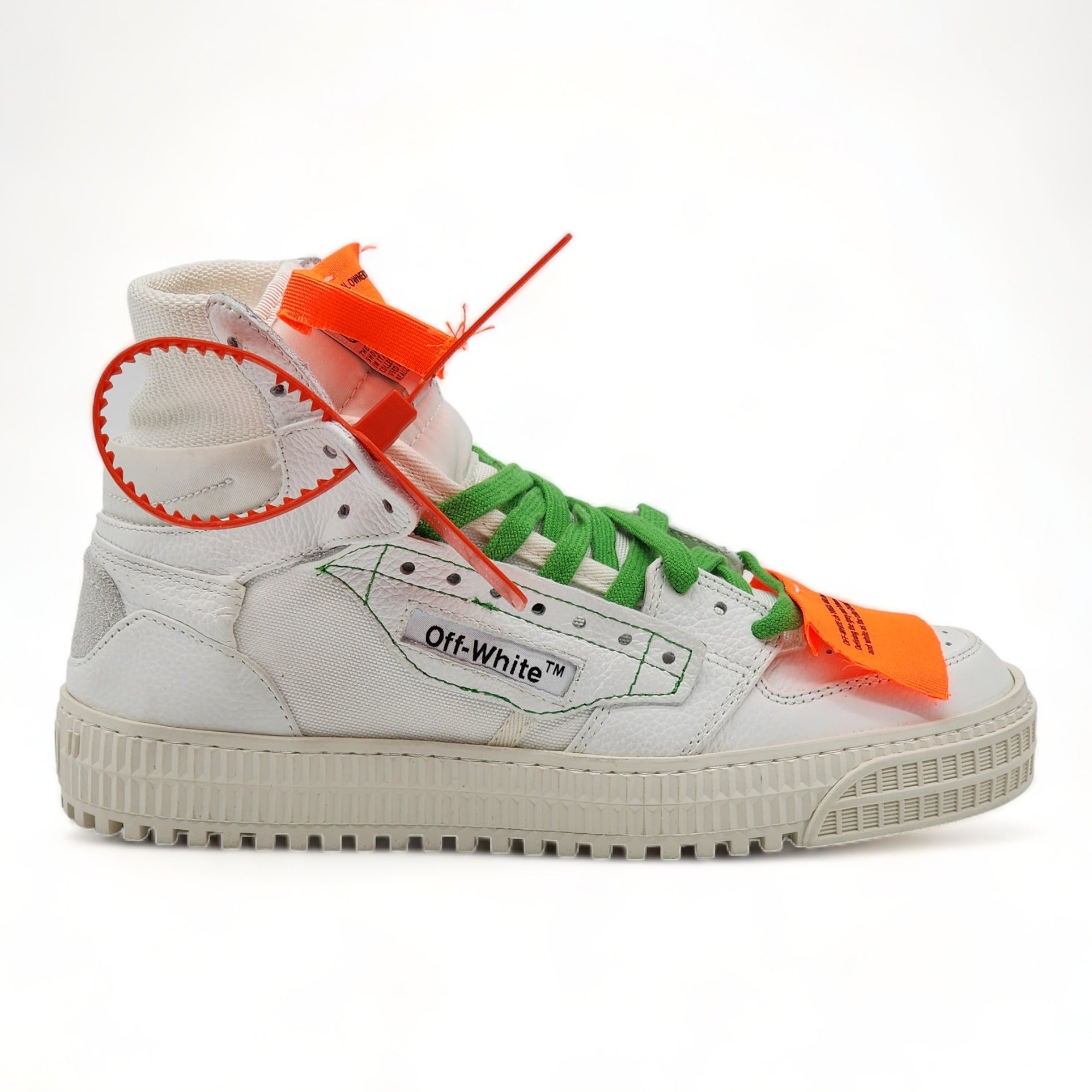 Off-White 3.0 Court Hi Top Women's Sneakers 'White' - 2
