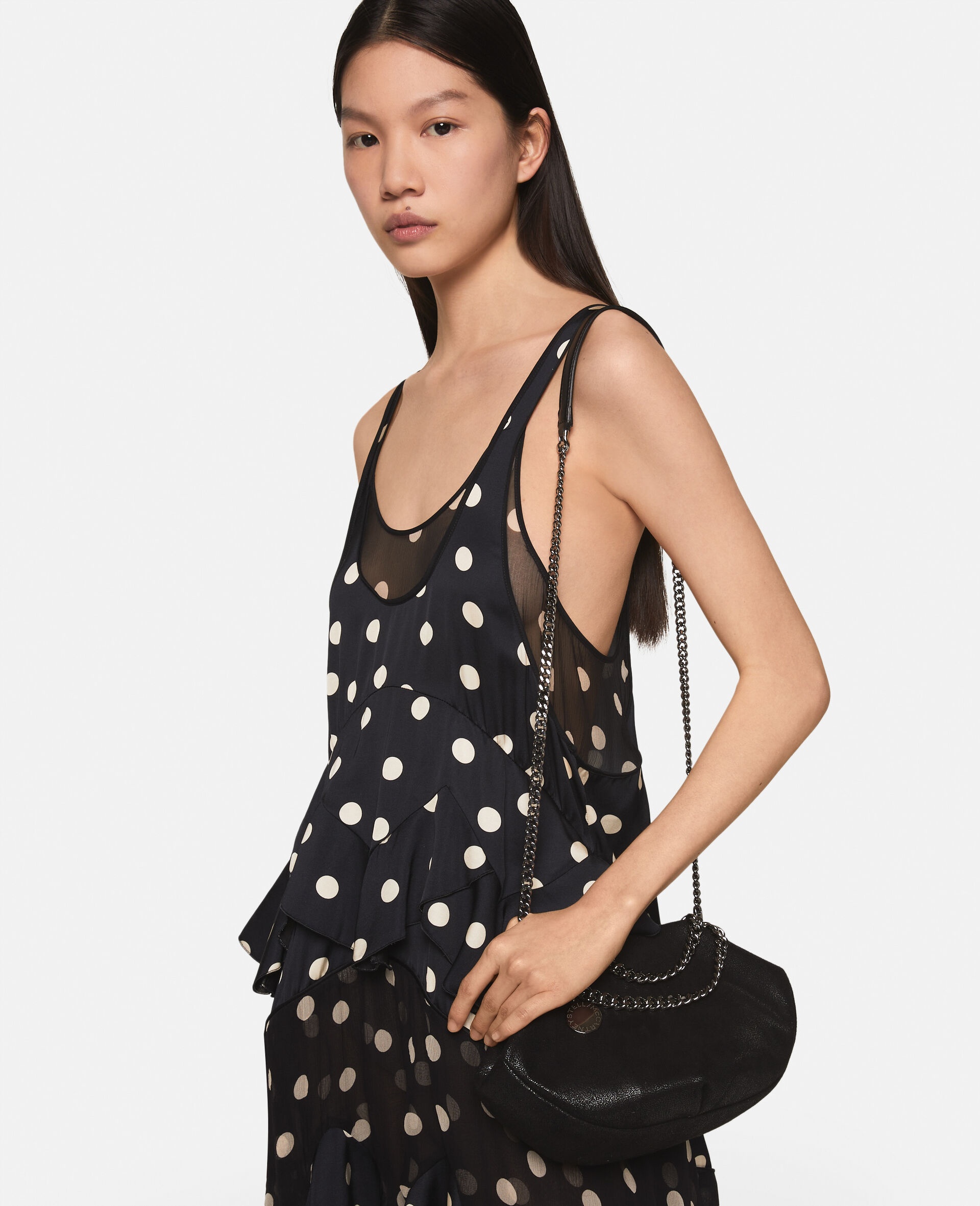 Stella McCartney Tiered Ruffled Polka Dot Midi Dress