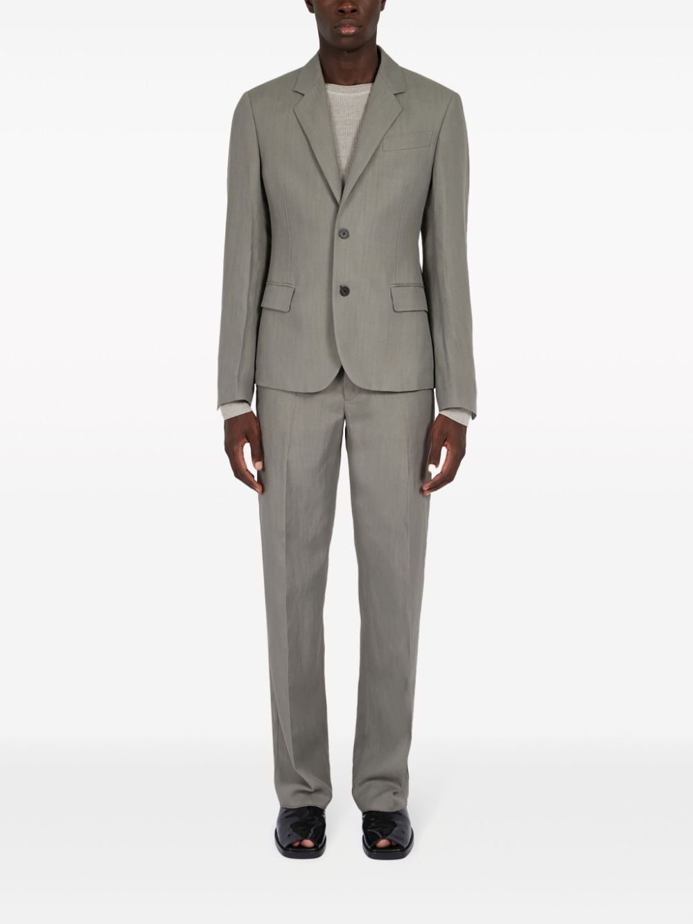 straight-leg tailored trousers - 2