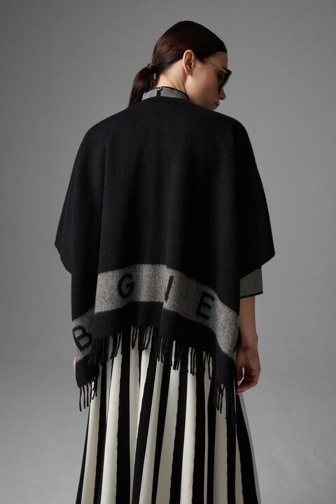 Nancie poncho in Black - 3