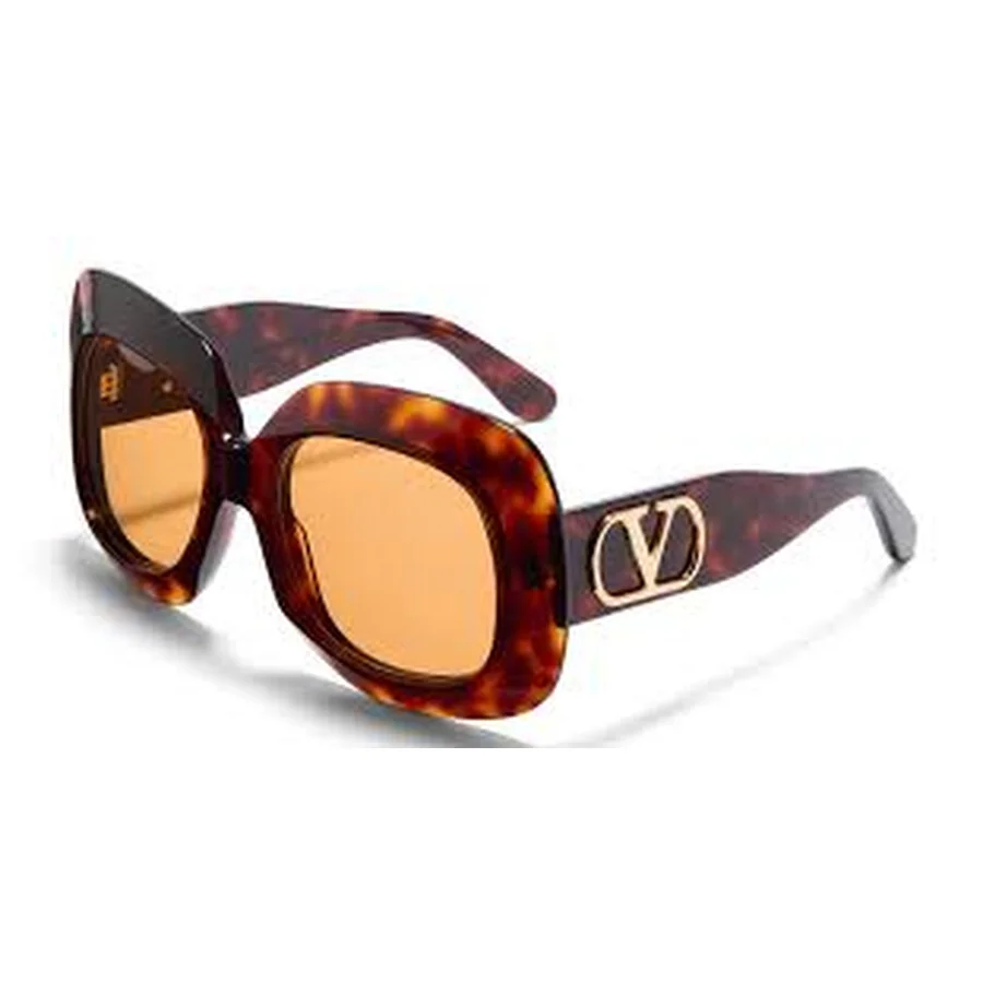 Valentino Orange Square Ladies Sunglasses VLS-180 C 59 - 1