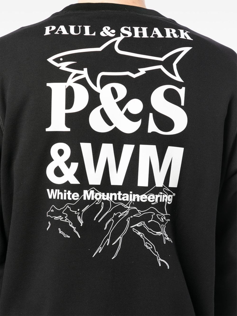 x Paul & Shark logo-print sweatshirt 5