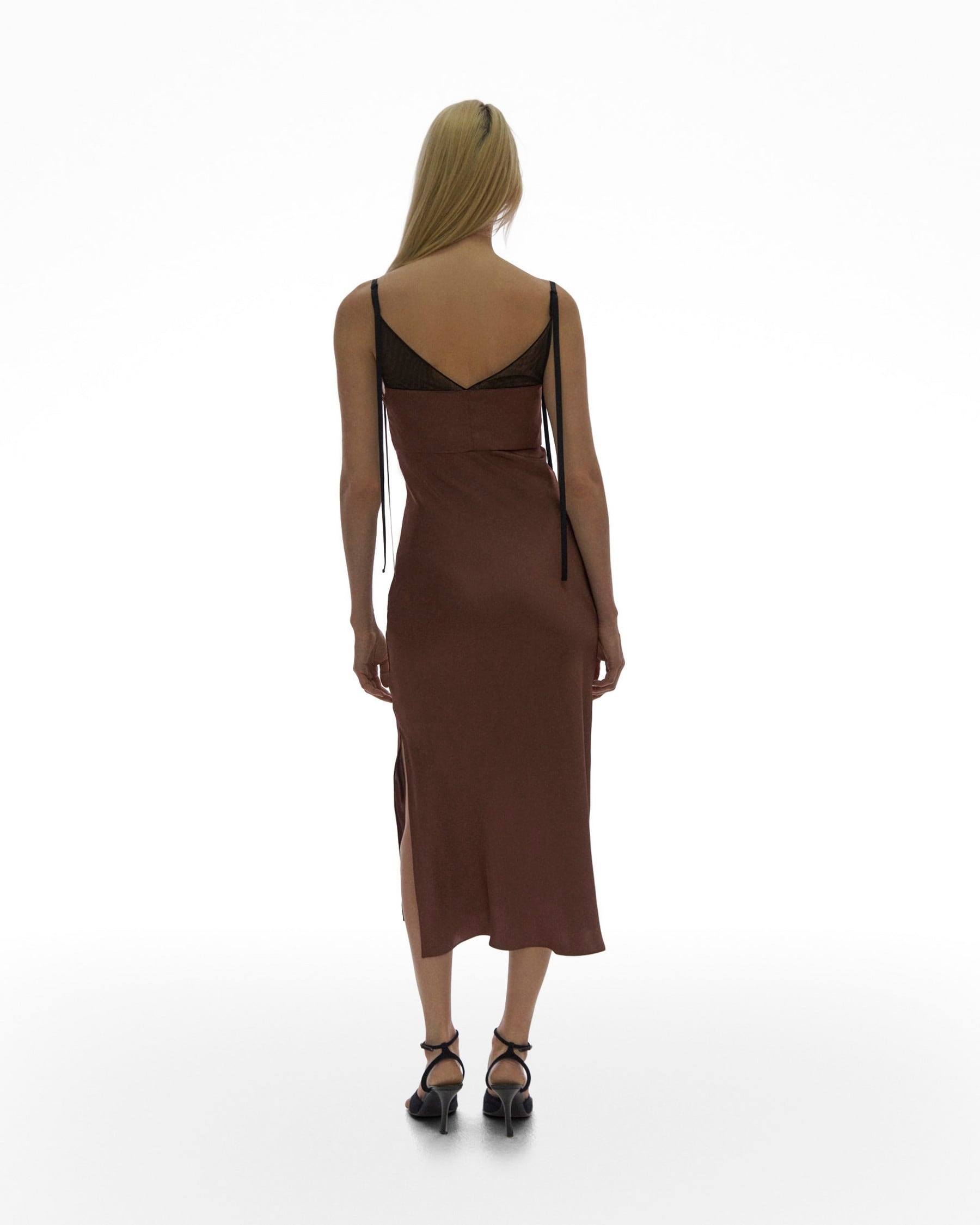 SATIN SLIP DRESS - 4