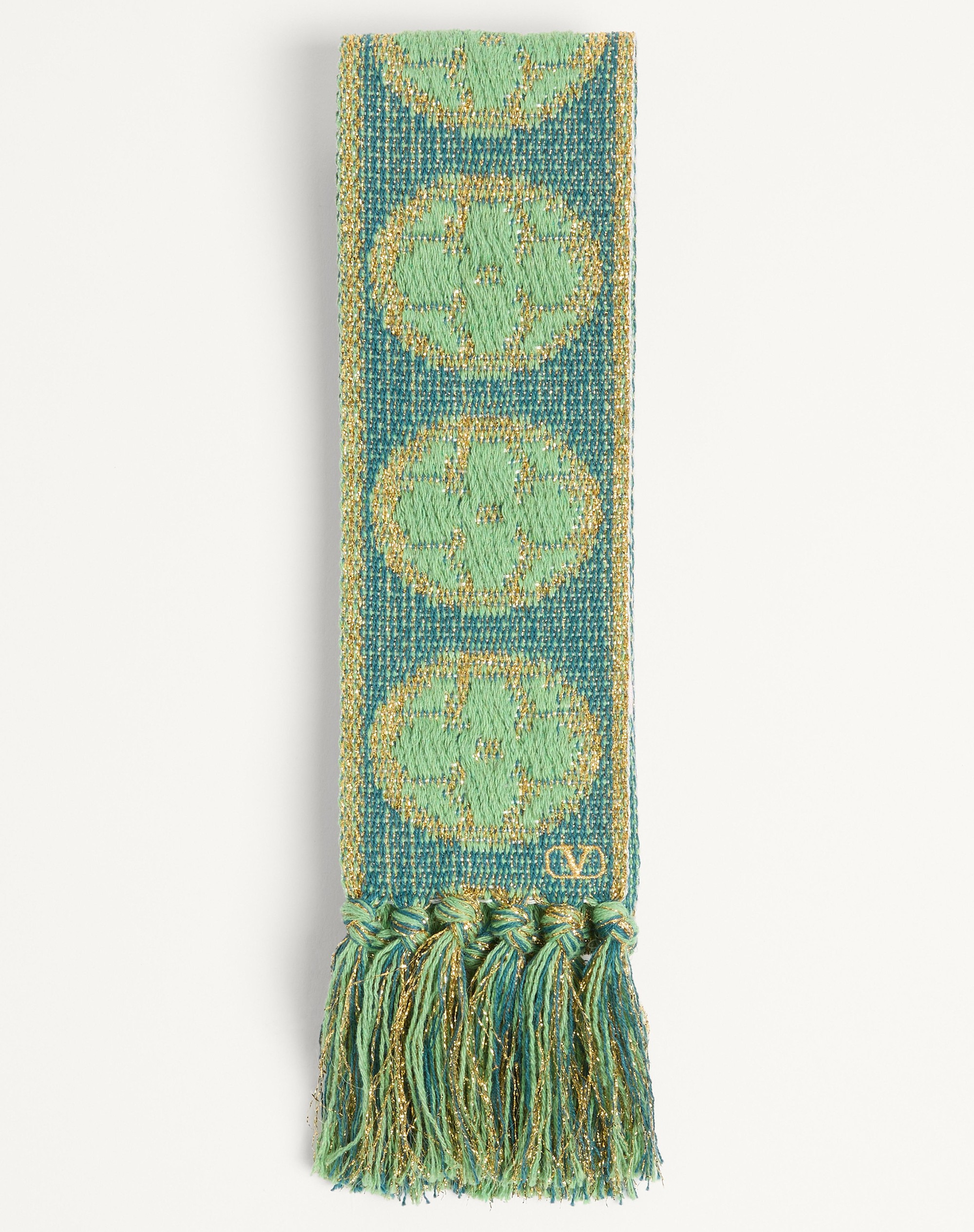 ANTIBES SCARF IN COTTON AND METALLIC FIBER - 5