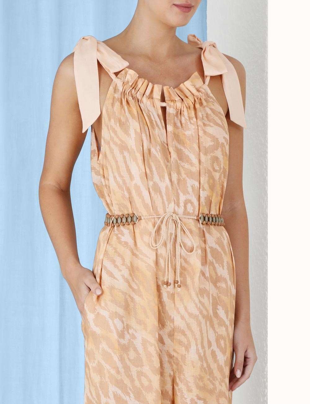 VIOLET TIE JUMPSUIT - 5