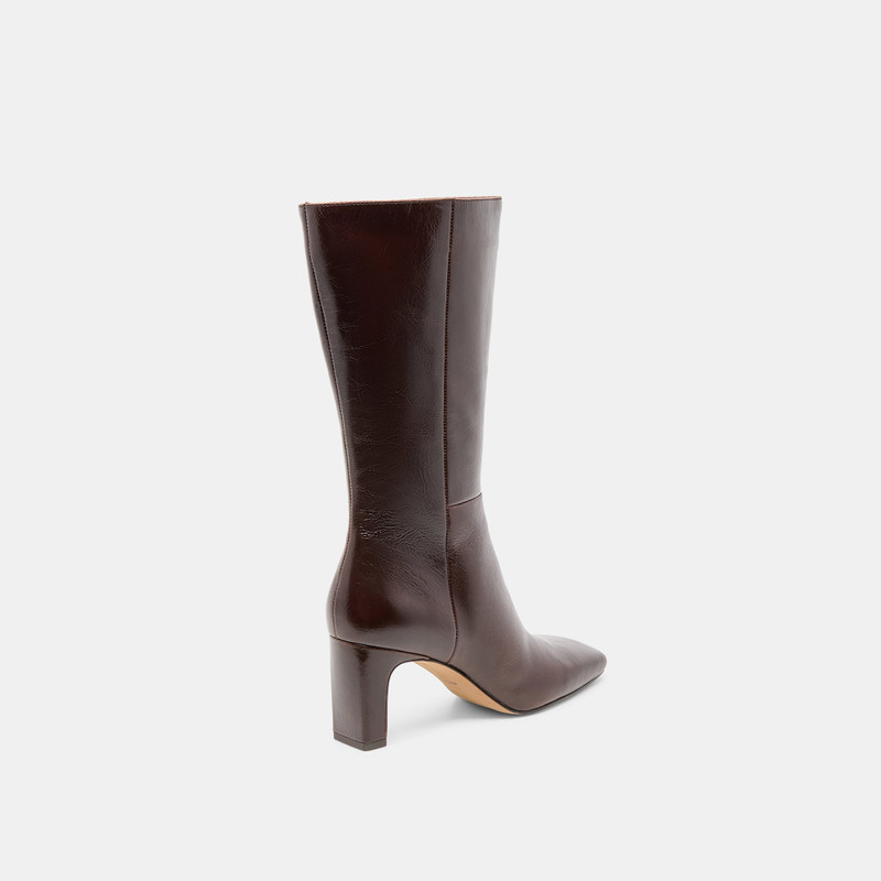 RIGGS WIDE CALF BOOTS CHOCOLATE LEATHER 7