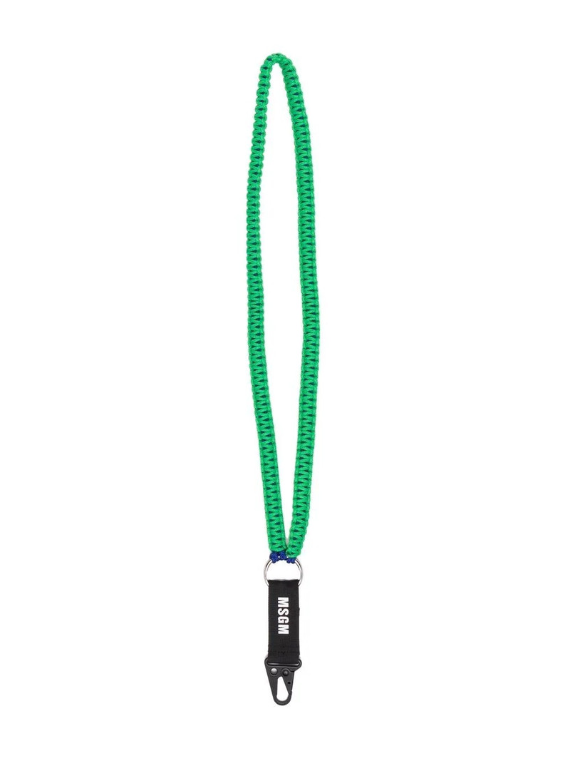 logo-print lanyard keychain 1