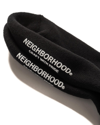 NEIGHBORHOOD ID Logo Socks Black outlook