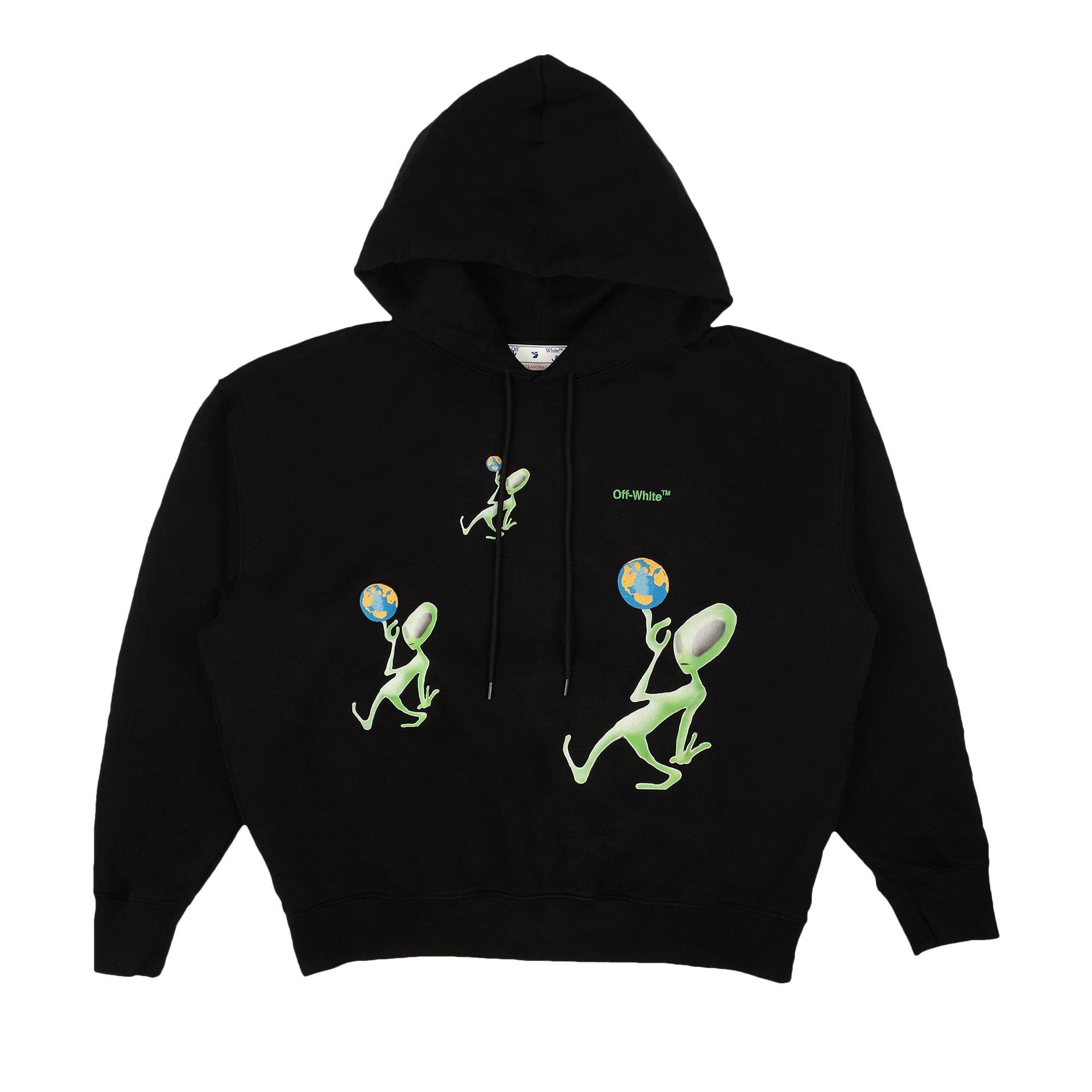 Off-White Alien Arrow Skate Hoodie 'Black' - 1