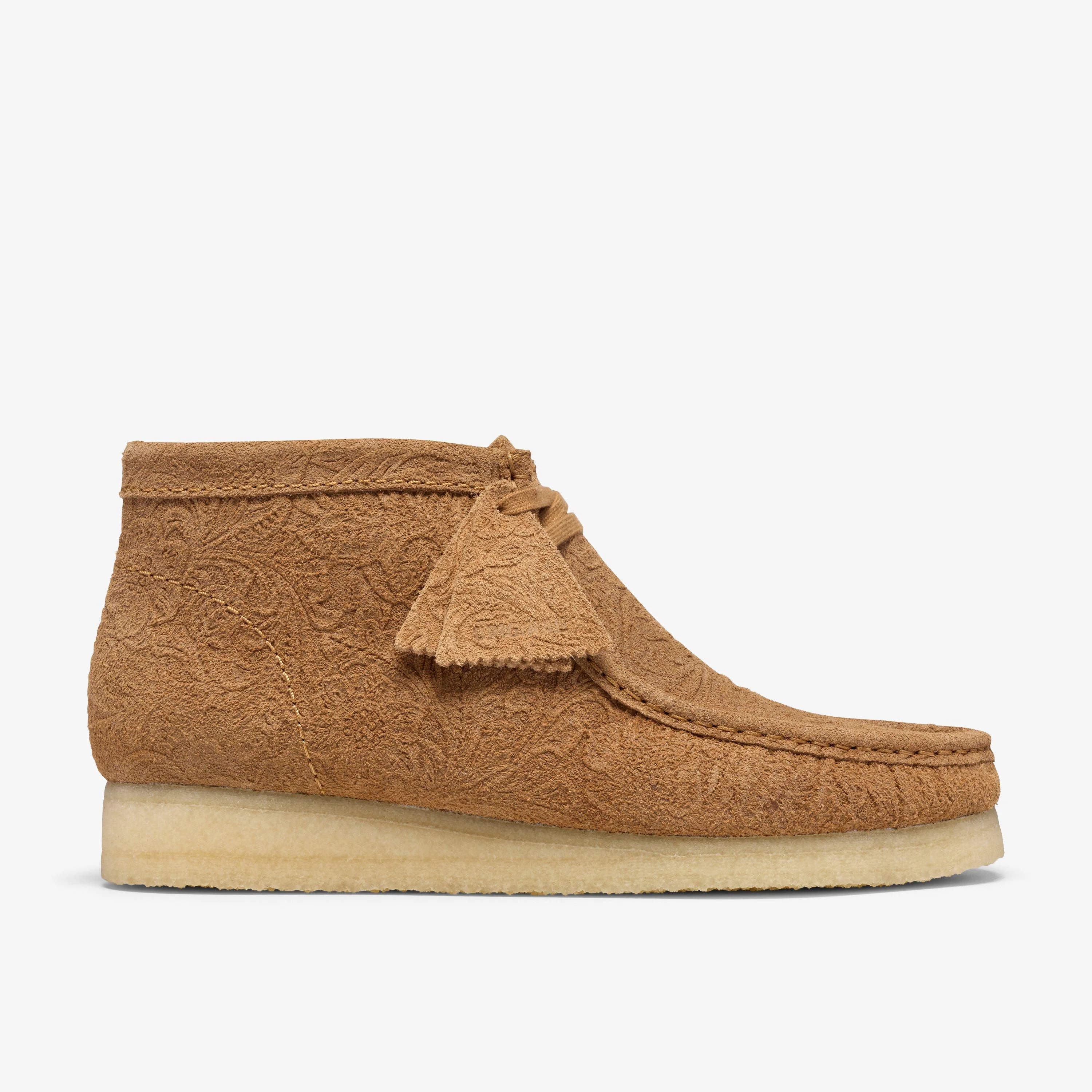 Wallabee Boot Light Tan Embossed - 1