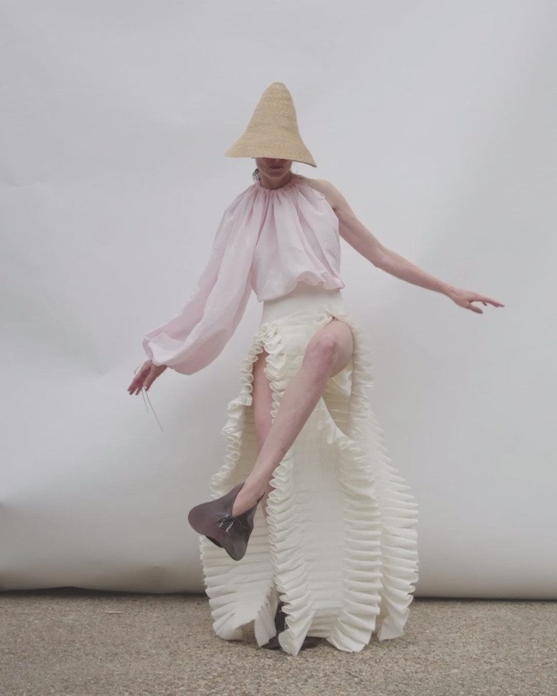 LAMINARY SKIRT OFF WHITE 8