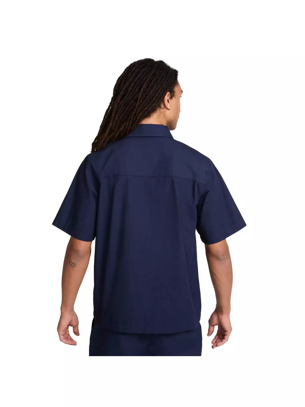 Men's Club Short-Sleeve Button-Down Shirt -Blue - 2