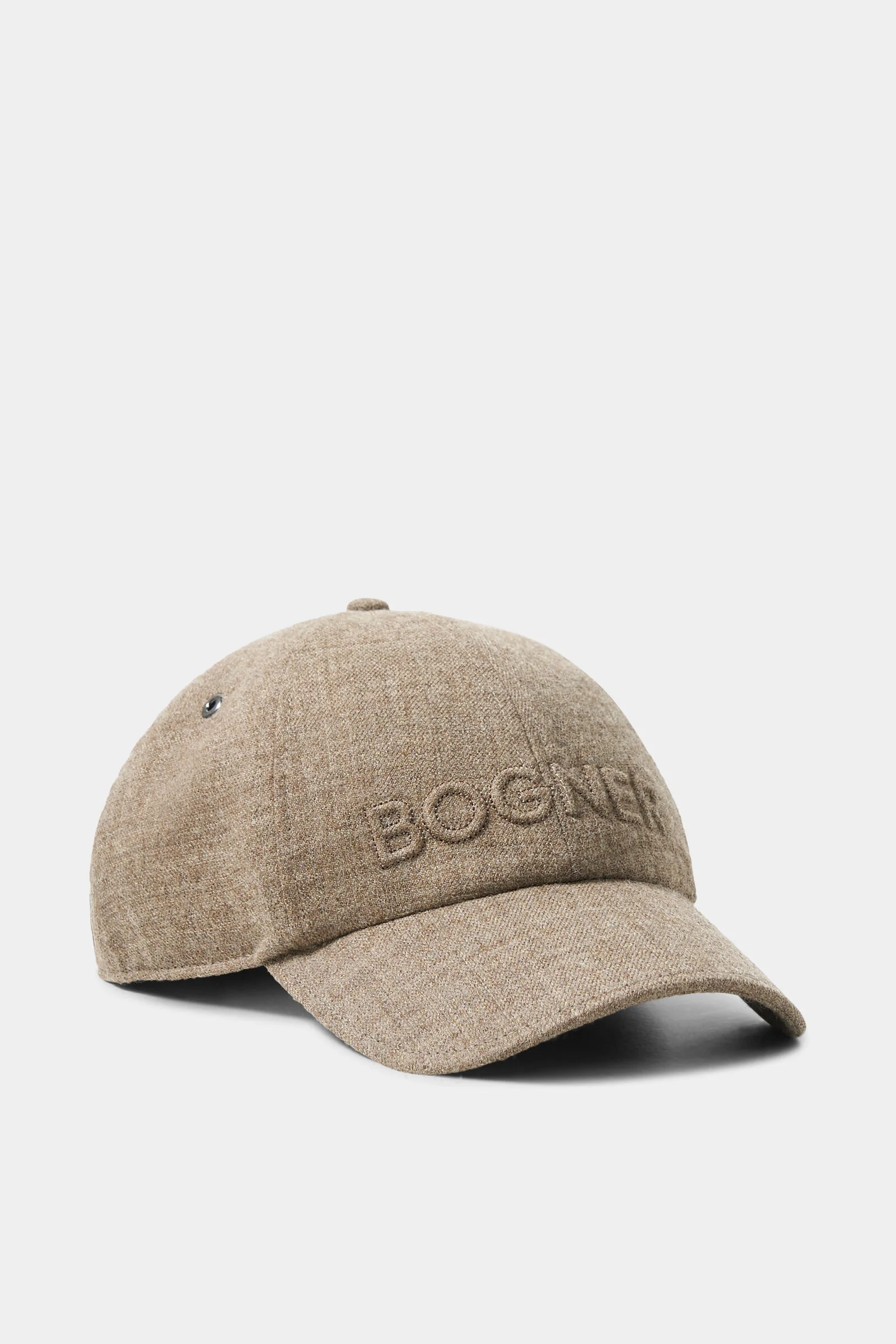 Ralf Virgin Wool Cap in Taupe - 1