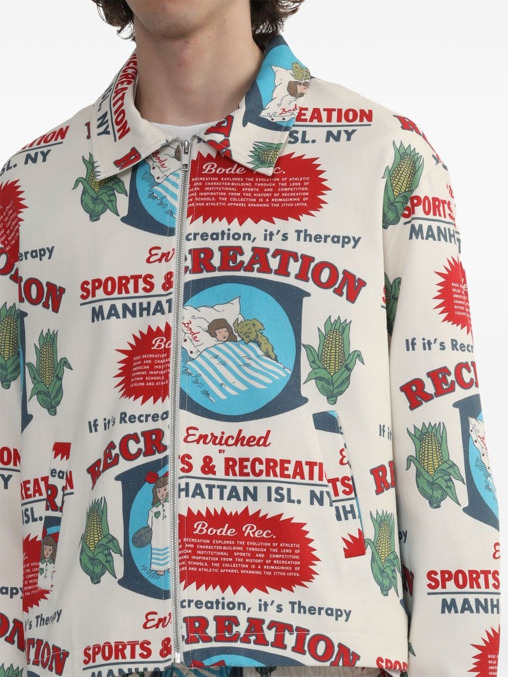 printed shirt jacket - 5