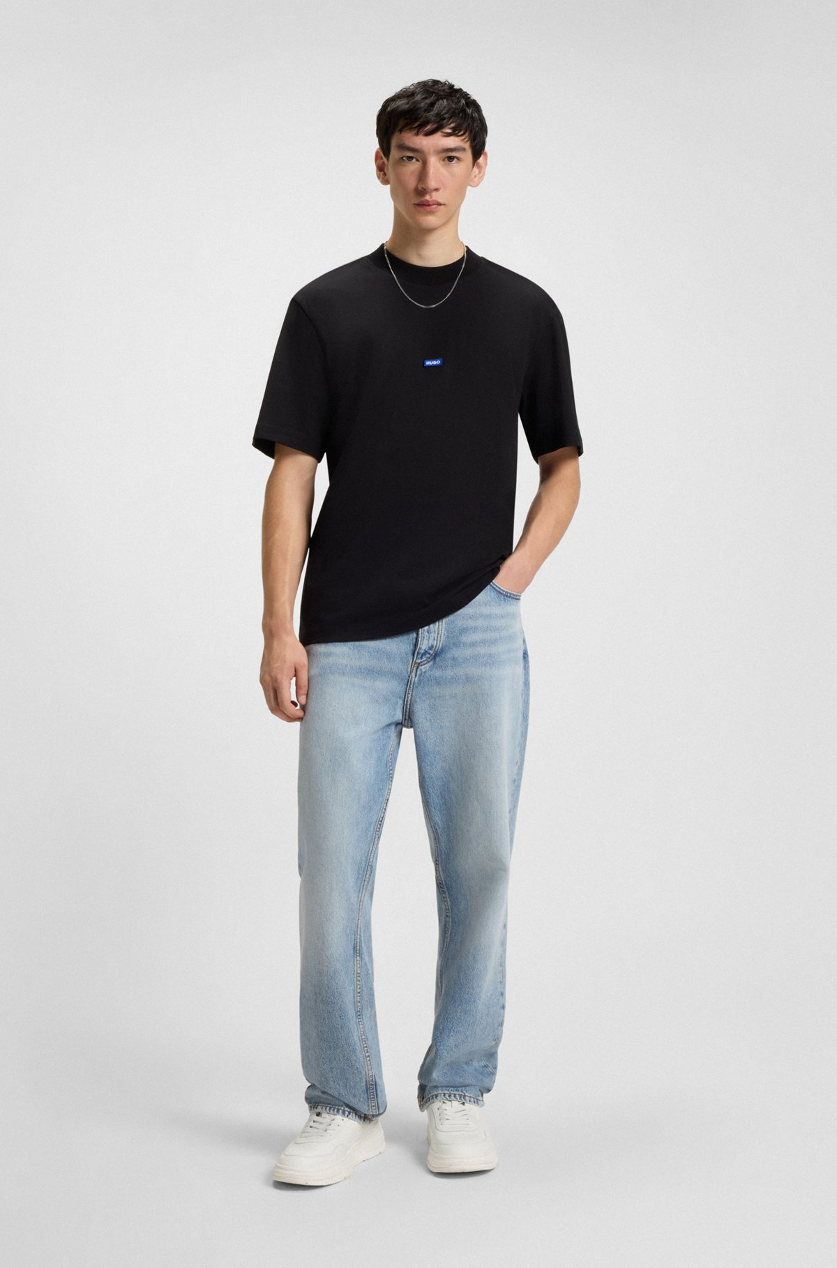 BAGGY-FIT JEANS IN HEAVYWEIGHT COTTON DENIM - 3