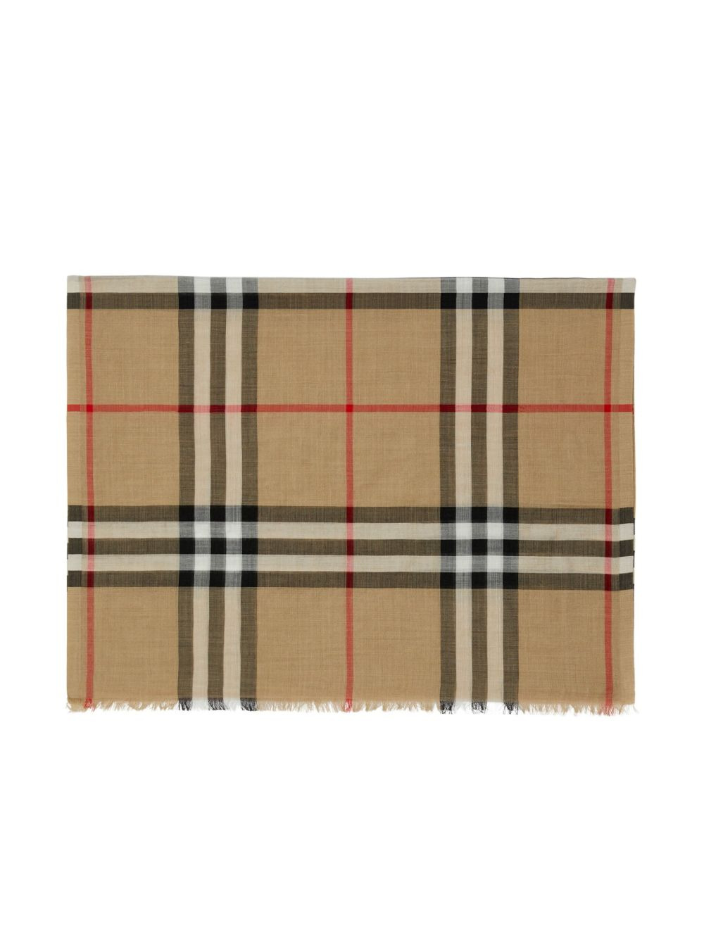 Burberry Women Giant Check Wool And Silk Scarf - 4