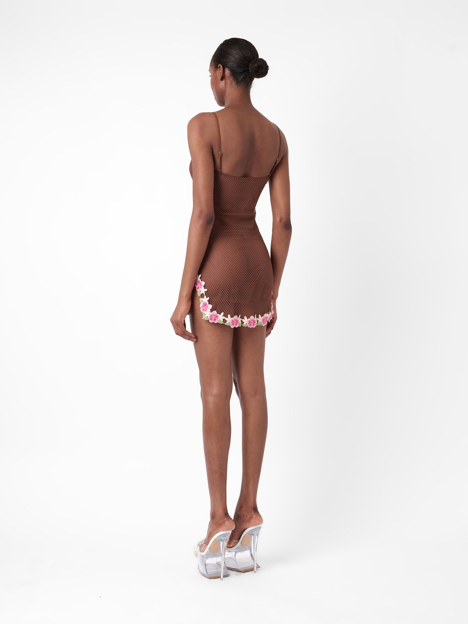 PEONY DRESS BROWN - 5
