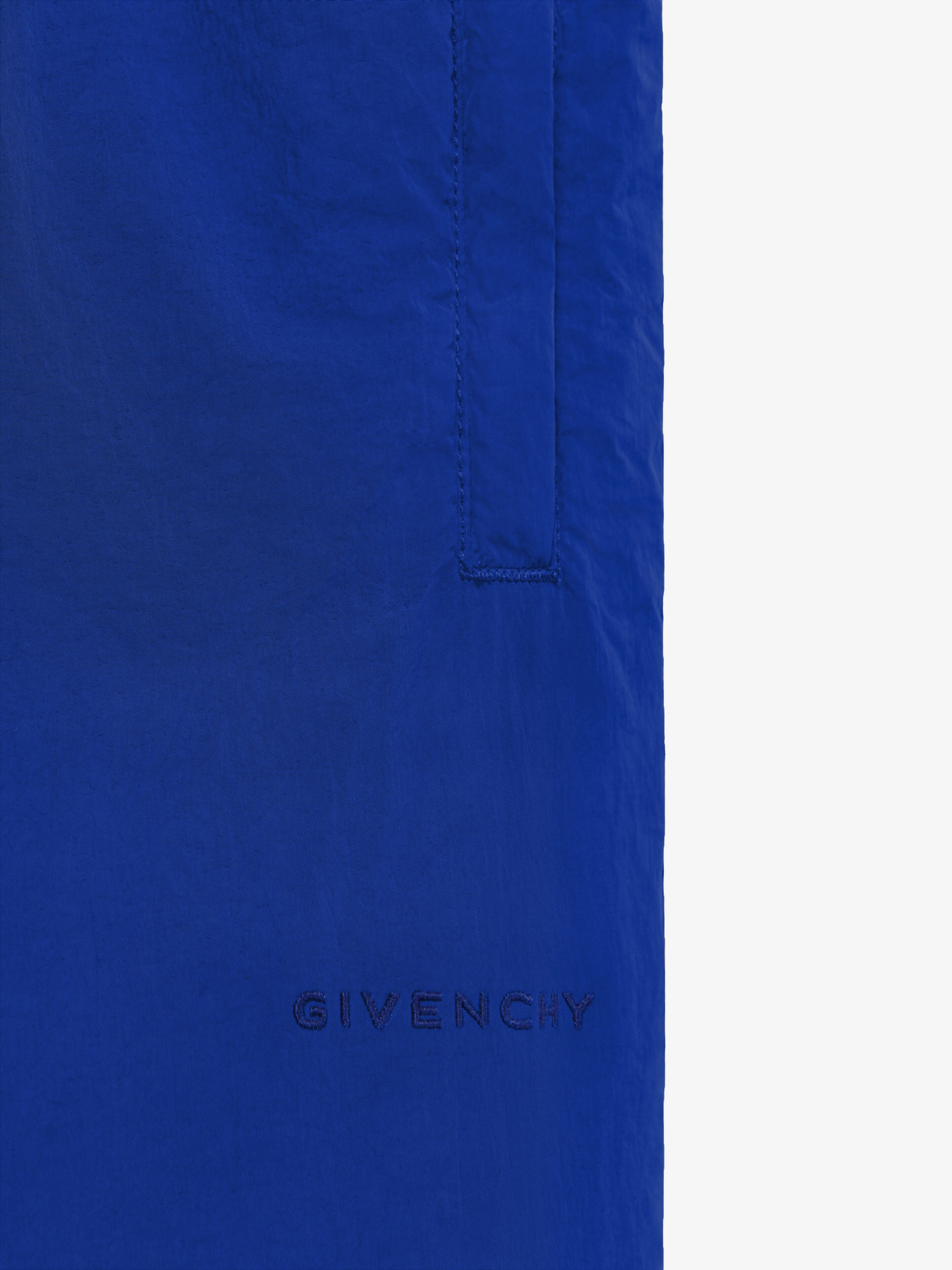 SLIM-FIT JOGGER PANTS IN EMBROIDERED NYLON - 5
