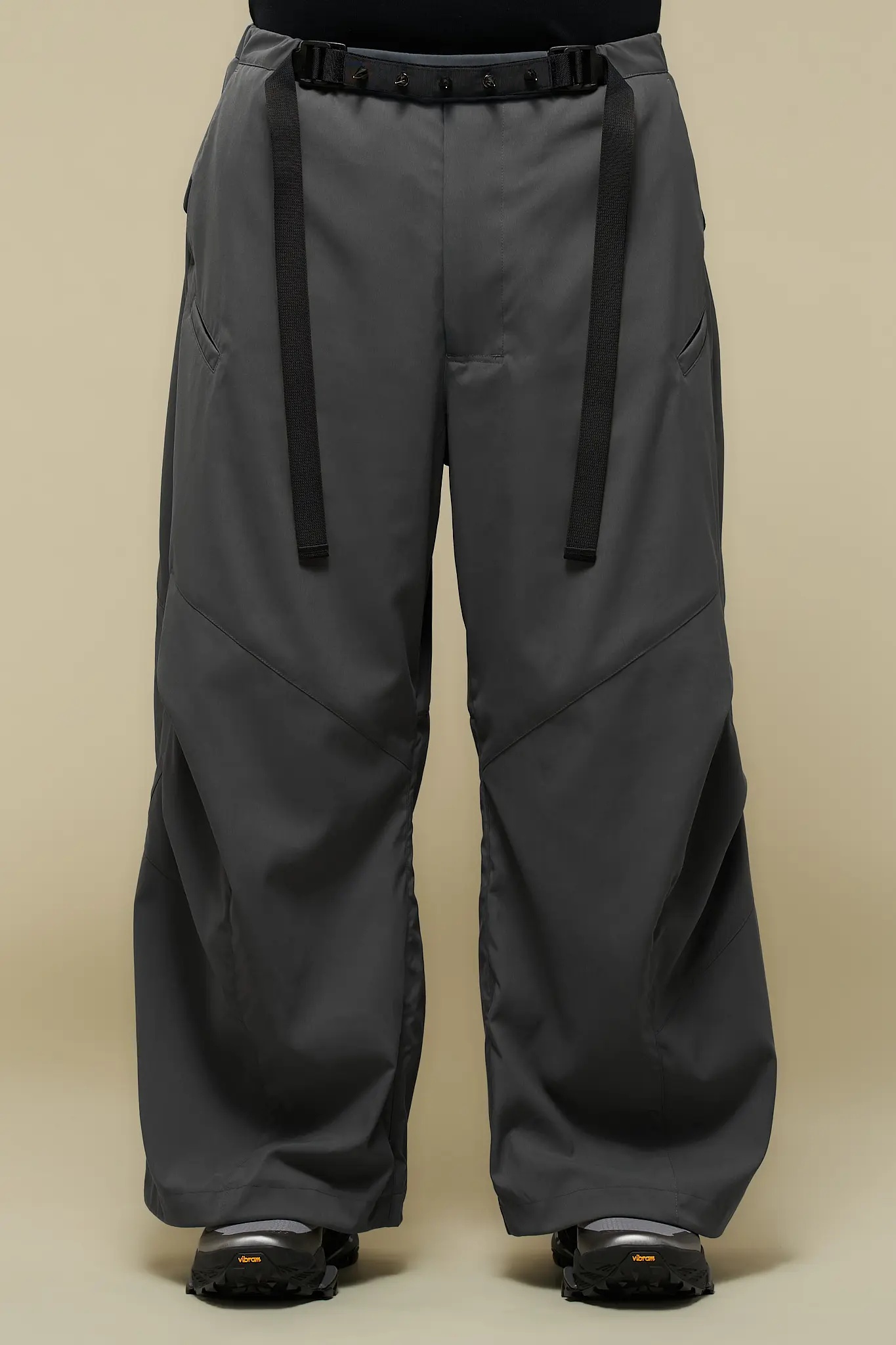 P56B-M Nylon Stretch Web Belt Trouser Gray - 3