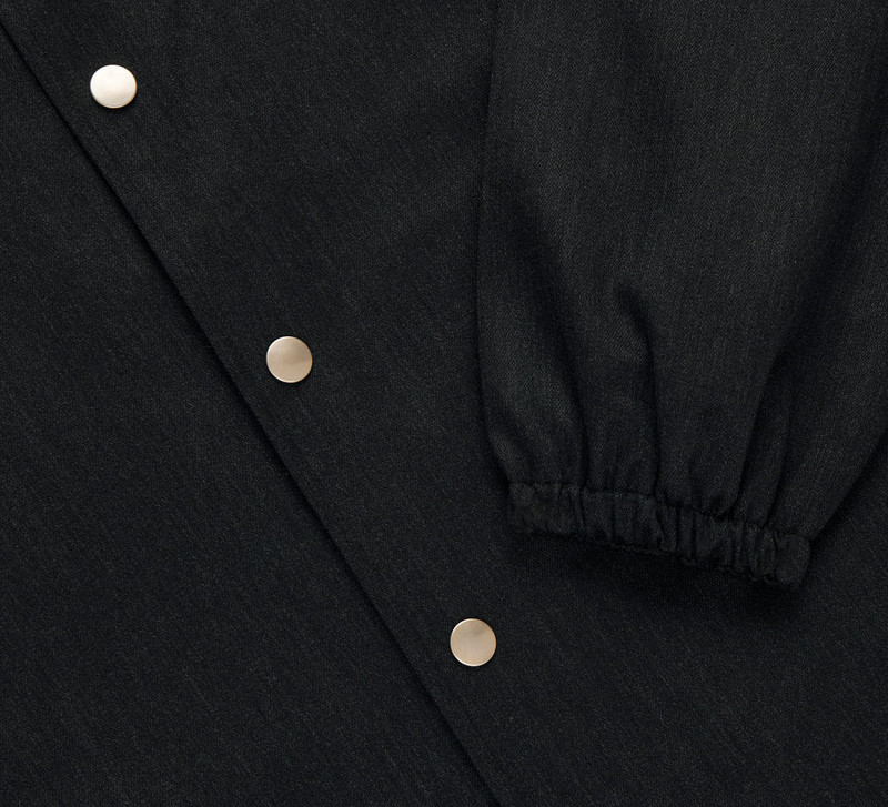 Coaches Jacket - Charcoal Wool 4