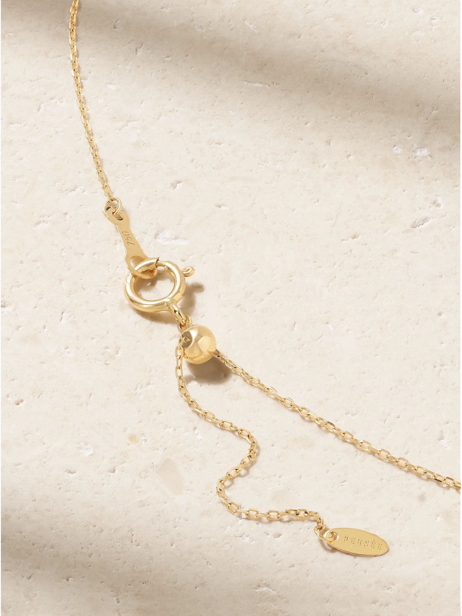 18-karat gold diamond necklace Gold - 3