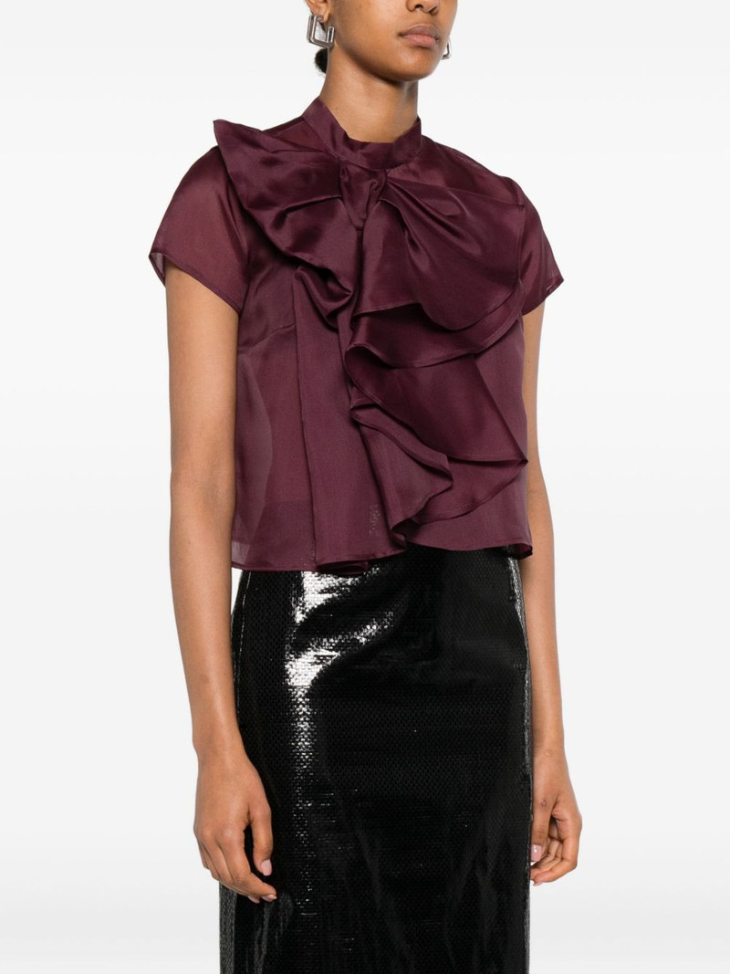 bow-detailed silk top 3