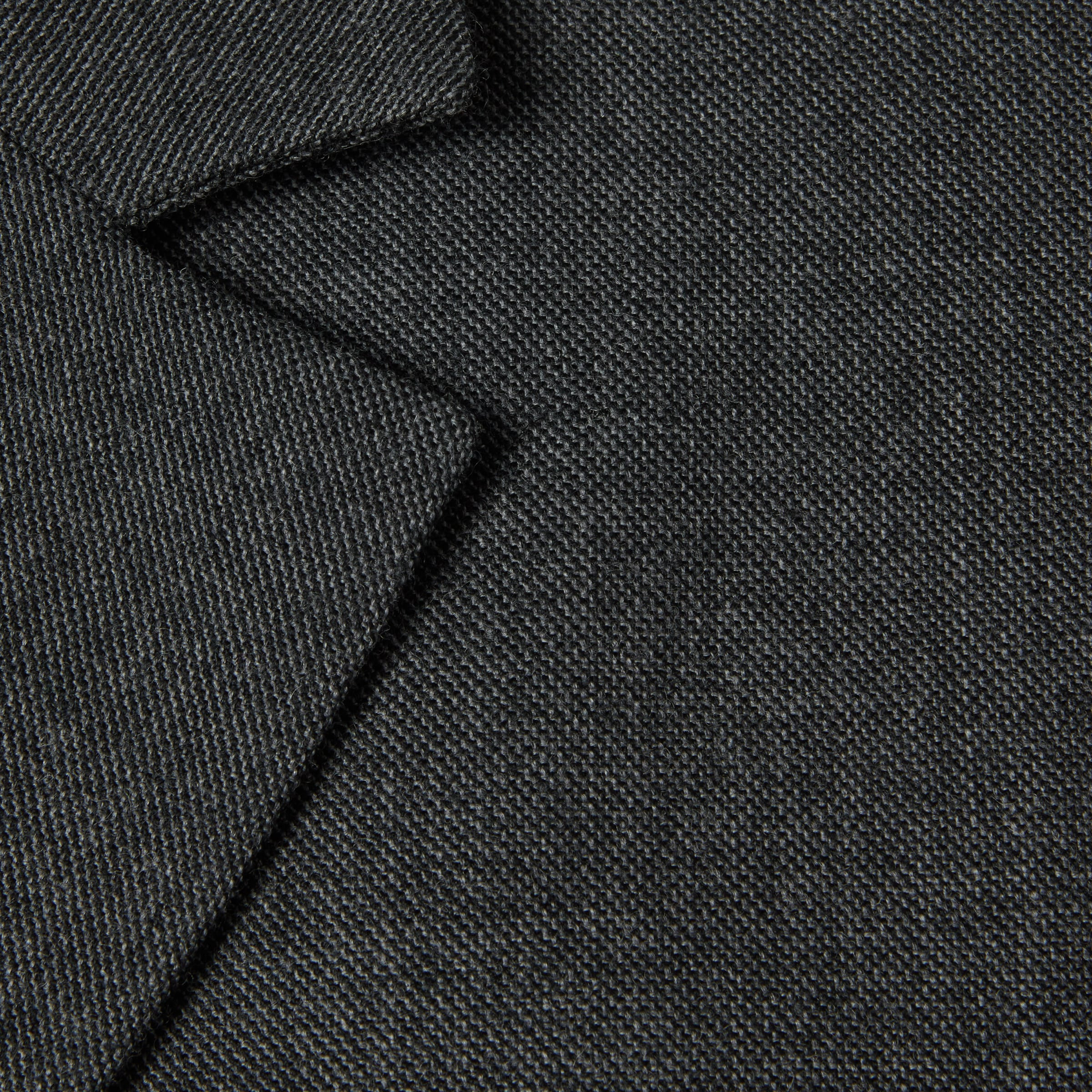 Single breasted wool grisaille jacket - 7