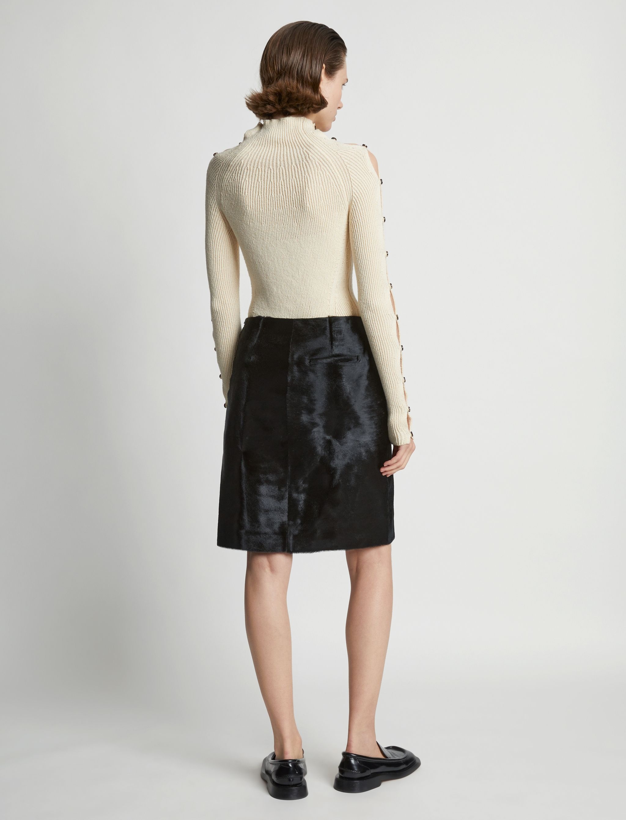 Solid Haircalf Skirt - 4