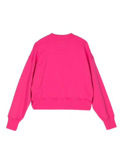 MSGM Brushstroke Logo Cropped Sweatshirt outlook