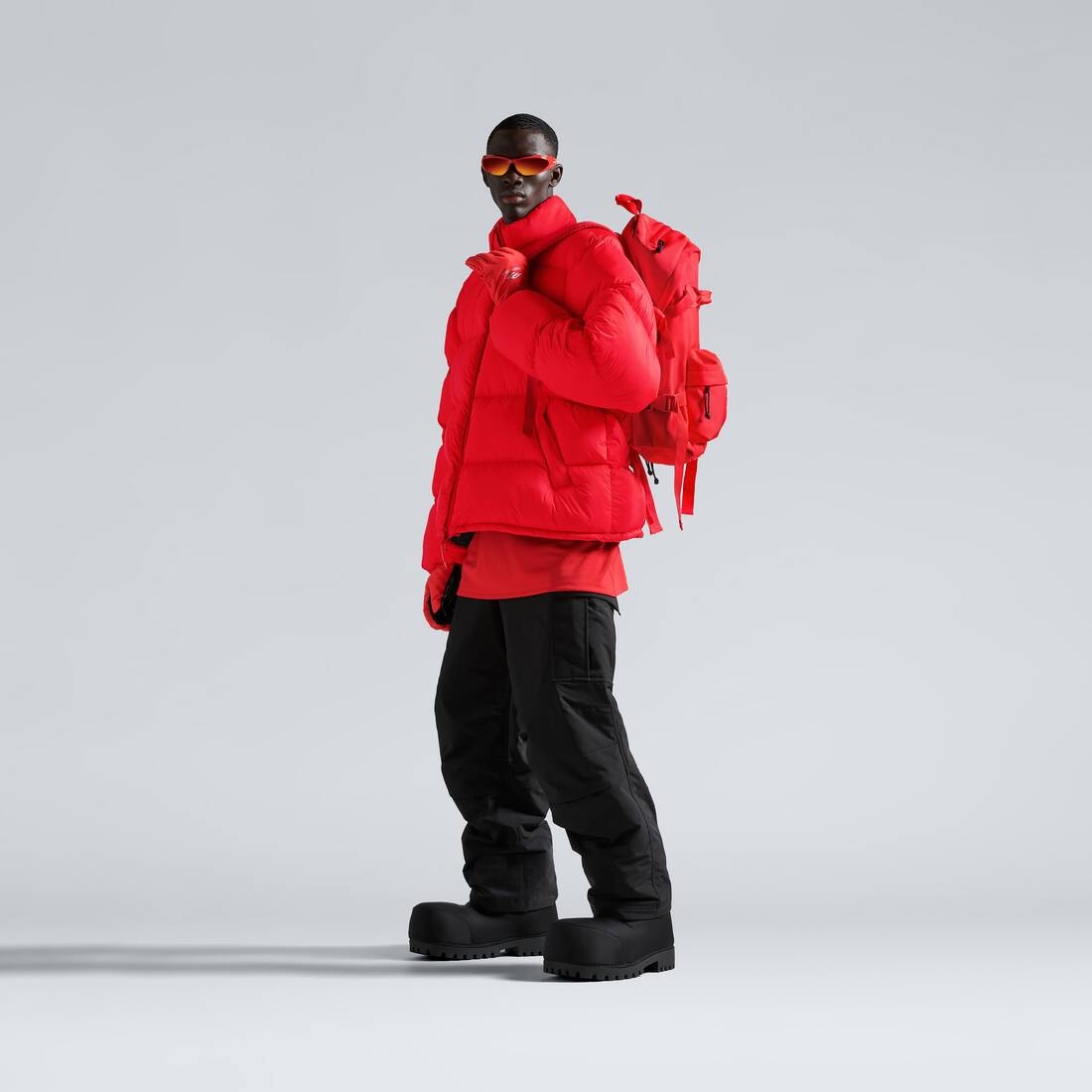Men's Skiwear - Ski Backpack in Red - 2