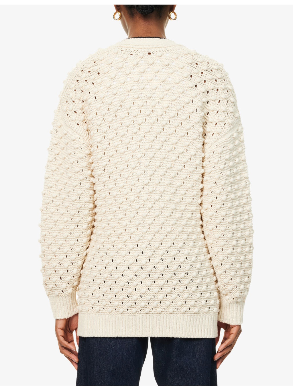 The Bauble V-Neck Cotton-Knit Cardigan - 4
