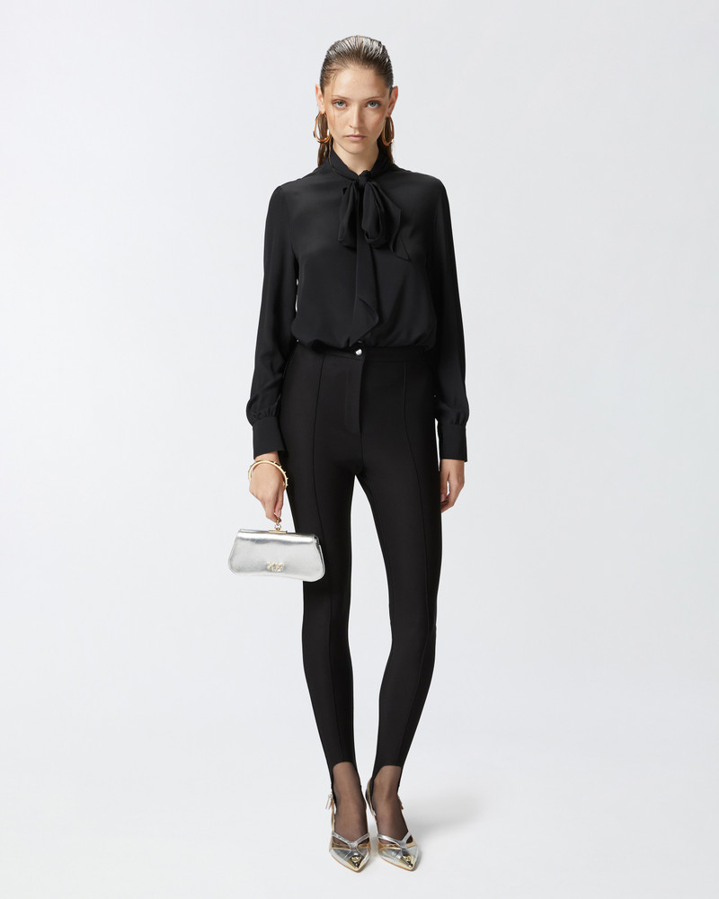 SILK-BLEND SHIRT 와 BOW 3