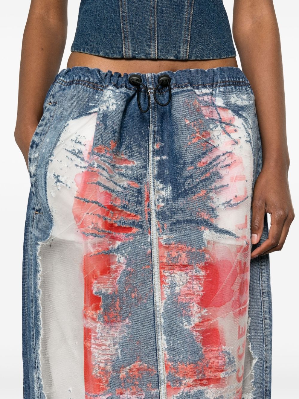 DE-Mirtow denim midi skirt - 5