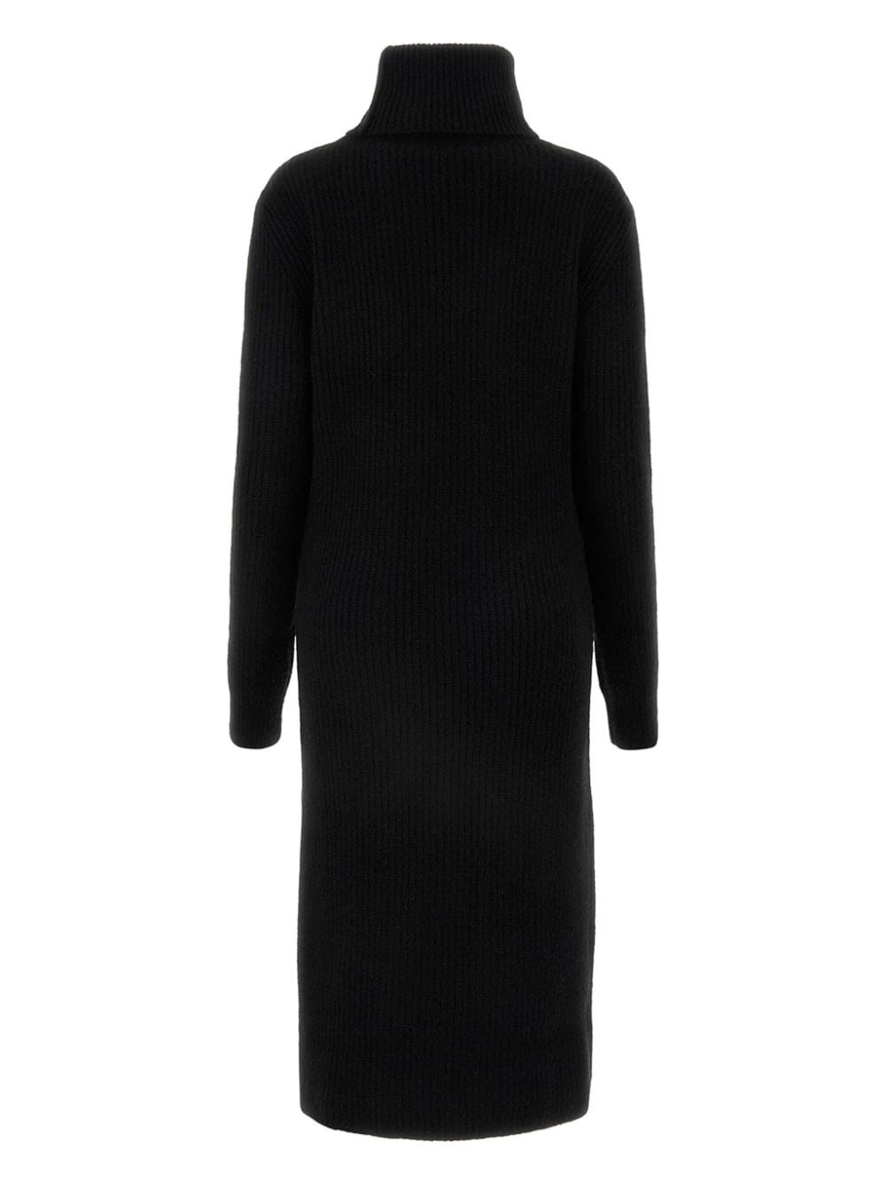 turtleneck ribbed dress - 2