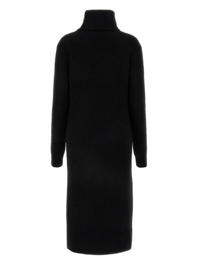 SAINT LAURENT turtleneck ribbed dress outlook