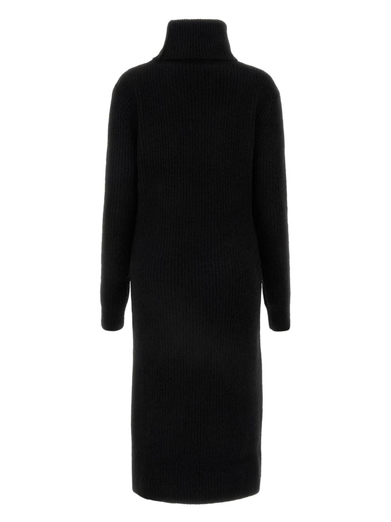 SAINT LAURENT turtleneck ribbed dress outlook