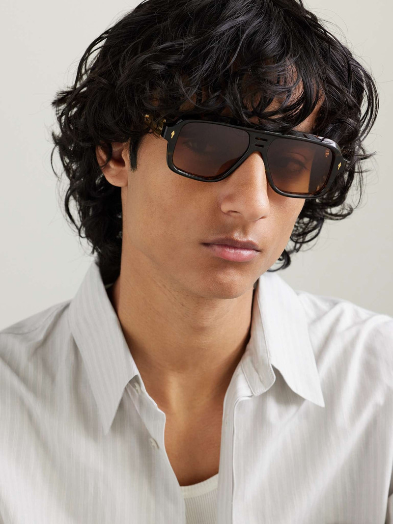 JACQUES MARIE MAGE Glenn Gould Fugue Aviator-Style Tortoiseshell Acetate and Gold-Tone Sunglasses outlook
