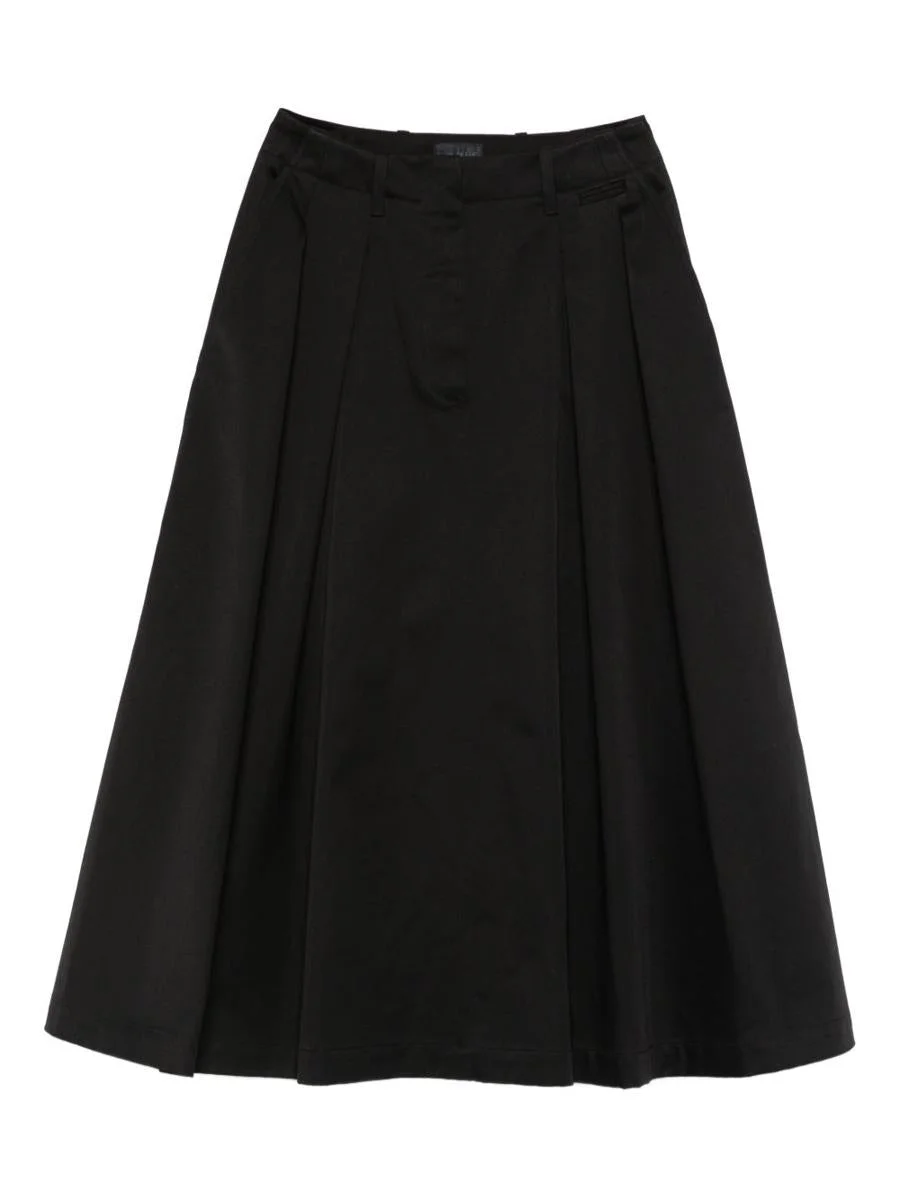 Moncler Pleated Design Mid-Length Skirt - 1