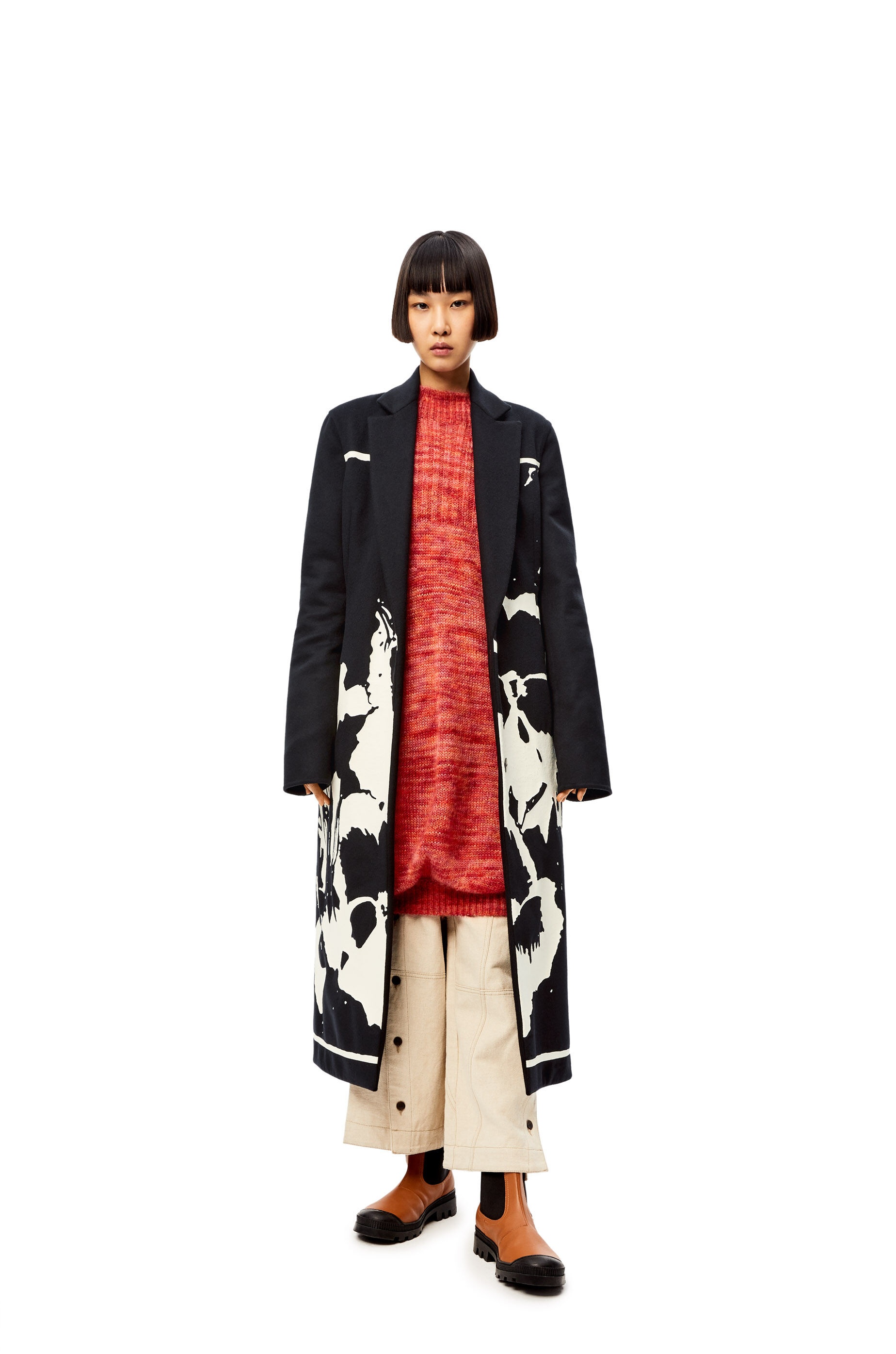 Pansies coat in wool and cashmere - 2