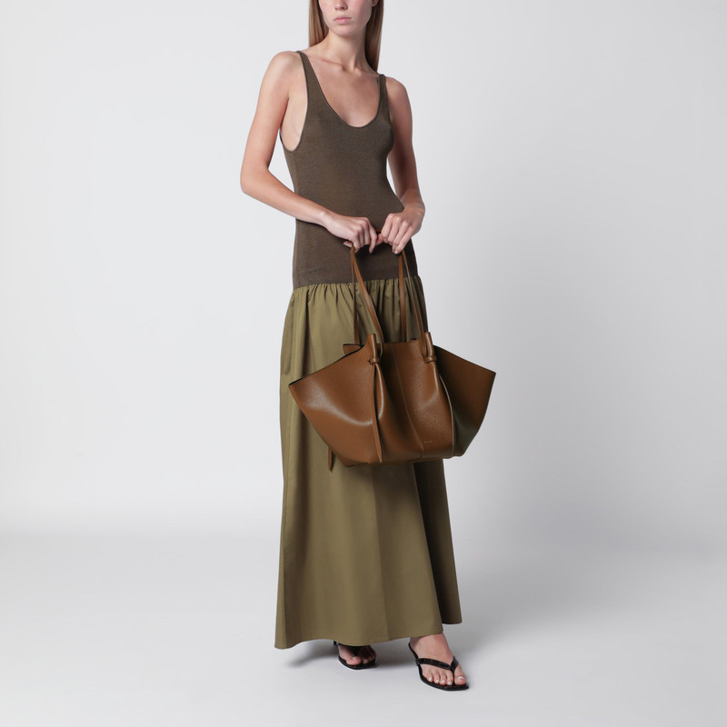 Yuzefi Large Mochi Bag in Hazel Pebble-Grained Leather outlook