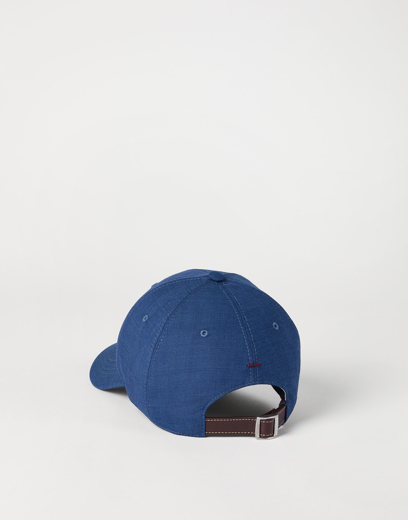 Brunello Cucinelli Virgin wool fresco baseball cap with embroidered logo outlook