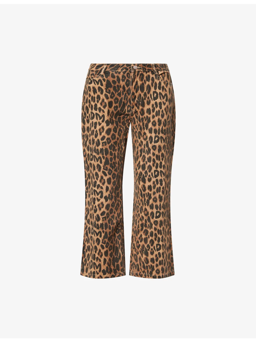 Kenny Leopard Cotton Twill Trousers - 1