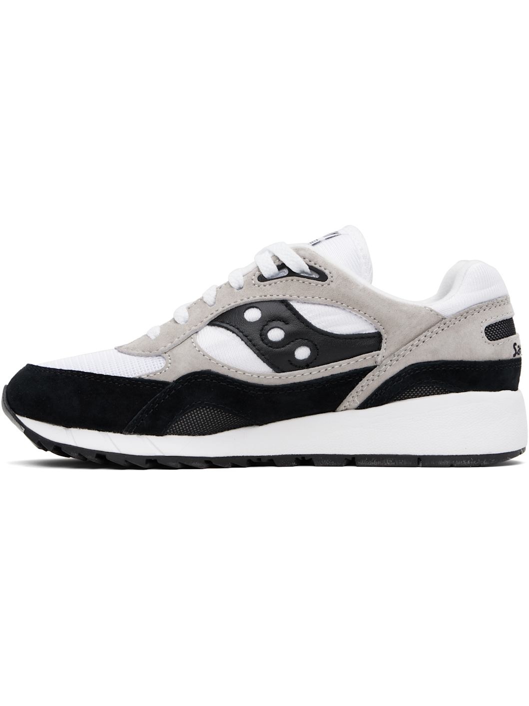 White & Black Shadow 6000 Sneakers - 3