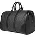 Leather-Trimmed Monogrammed Coated-Canvas Holdall - 10