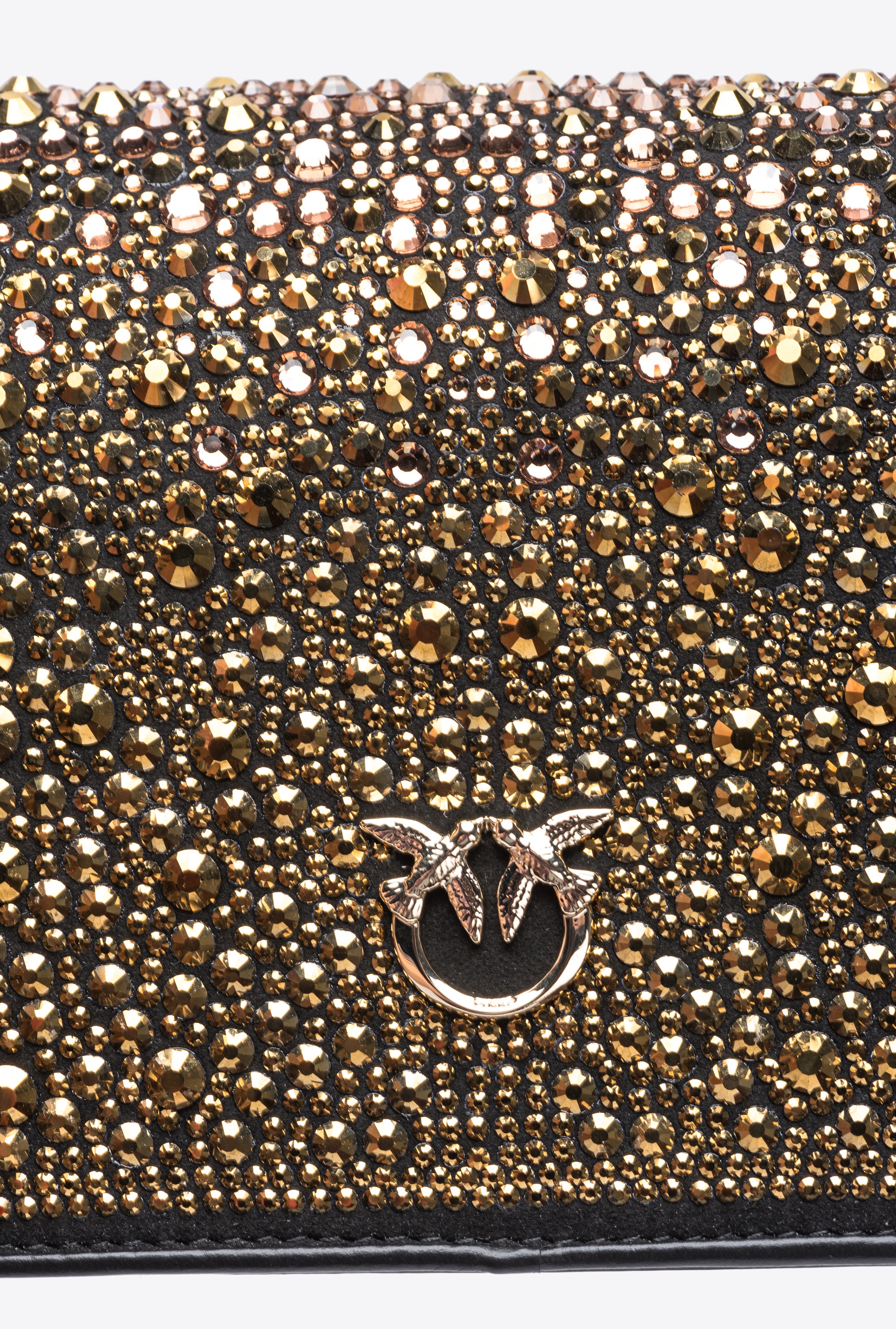 PINKO GALLERIA FULL-RHINESTONE MINI LOVE BAG CLICK - 5