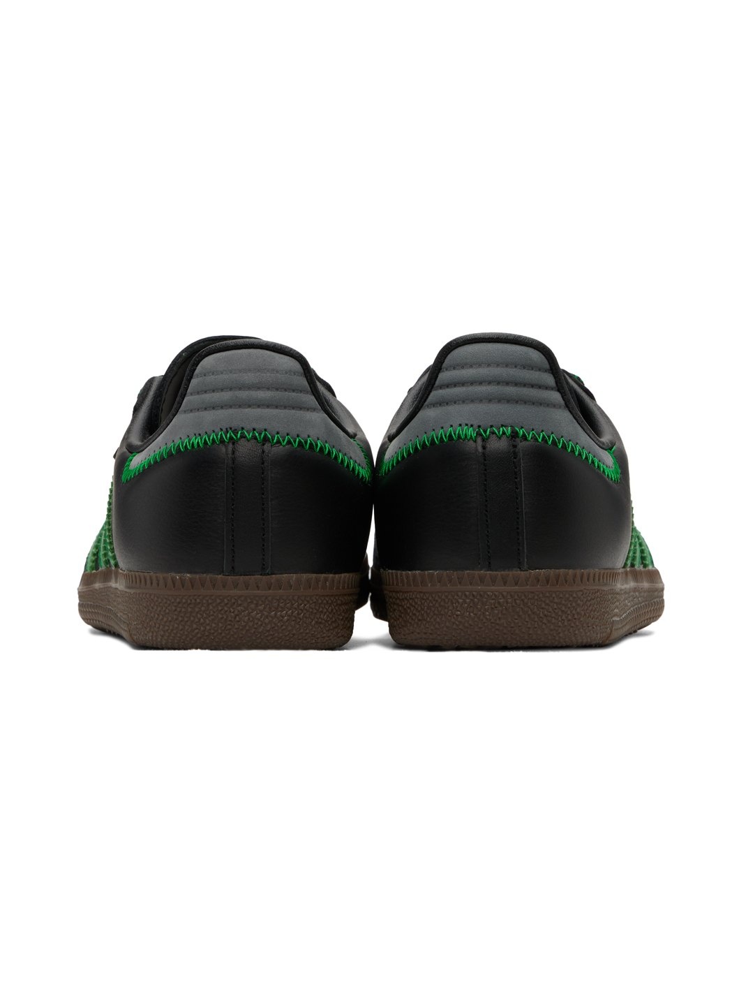 Black & Green Samba Sneakers - 2