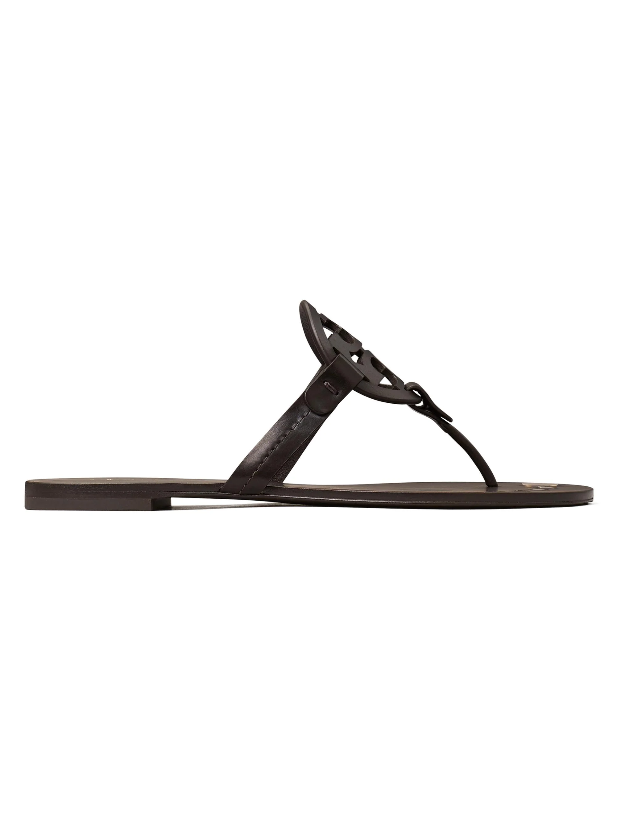 Women's Miller Logo Leather Sandals - Cocoa - 1