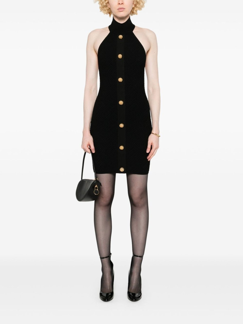 Balmain halterneck mini dress outlook