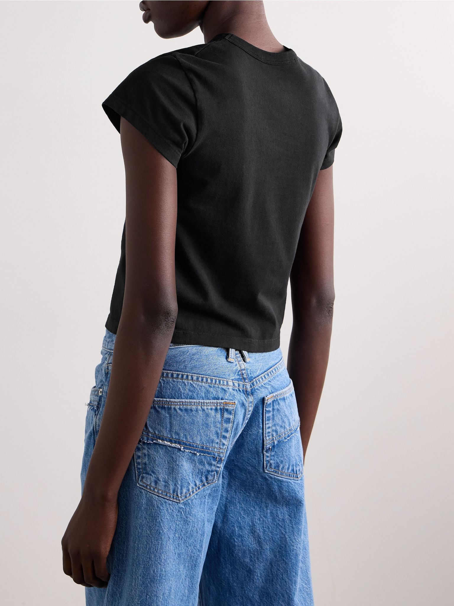 Easy cotton-jersey T-shirt Black - 4